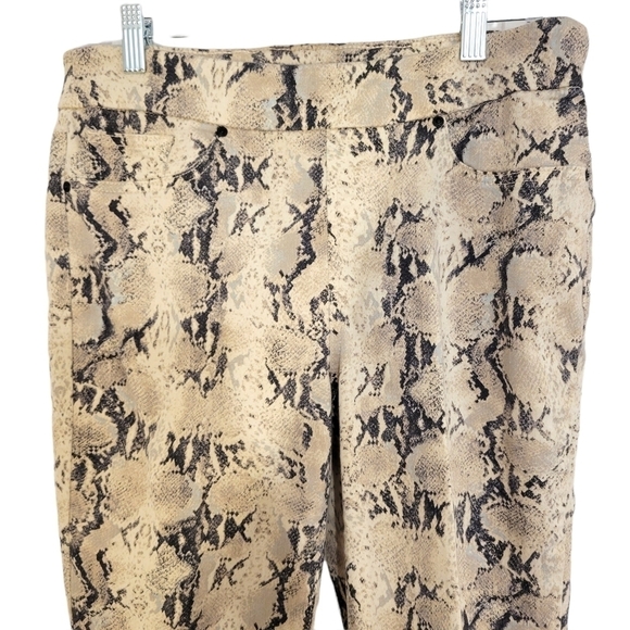 Chico's Snakeskin Print Jeggings - Picture 2 of 7